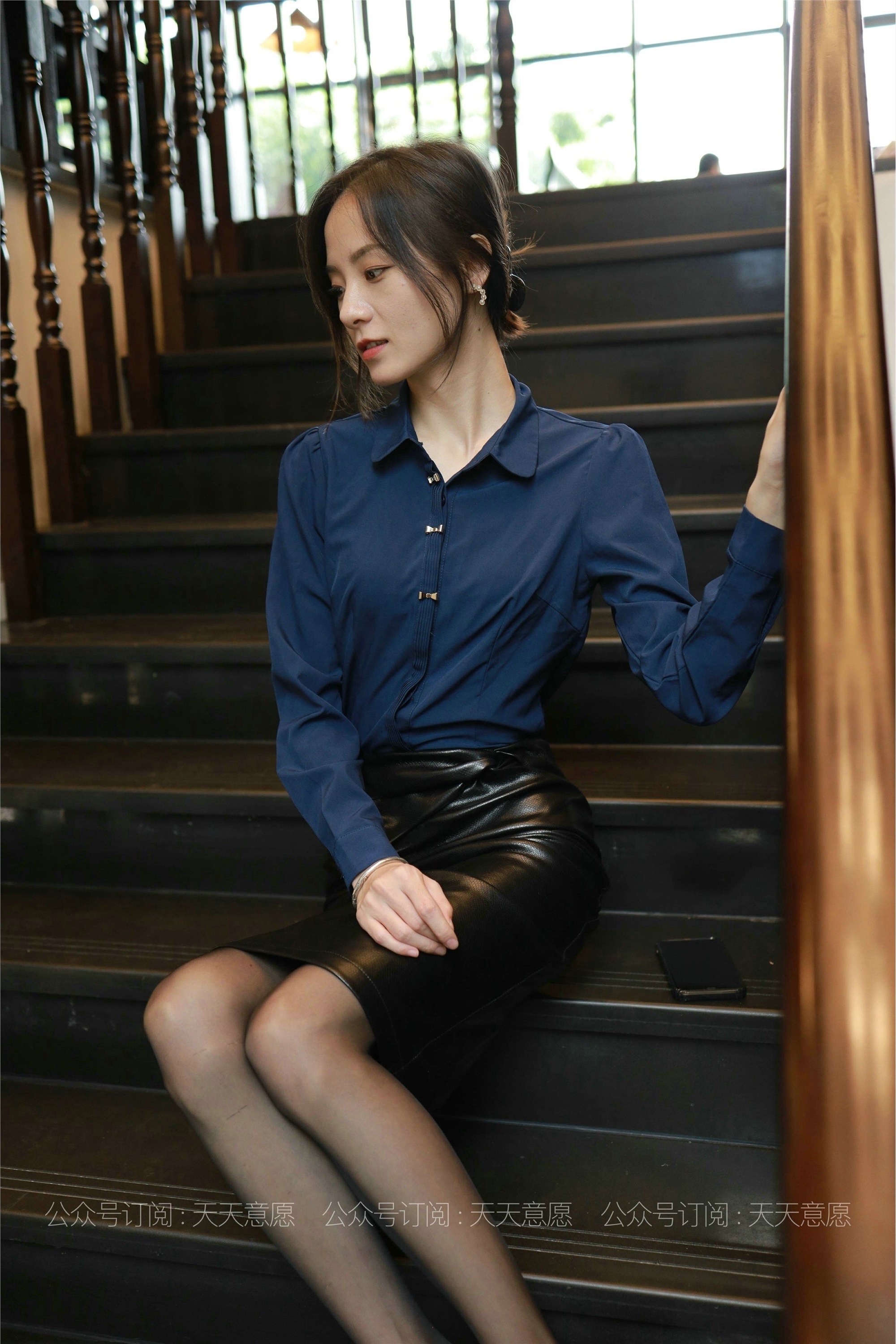 IESS异思趣向  2021.07.15 丝享家862：小六《黑色皮短裙》